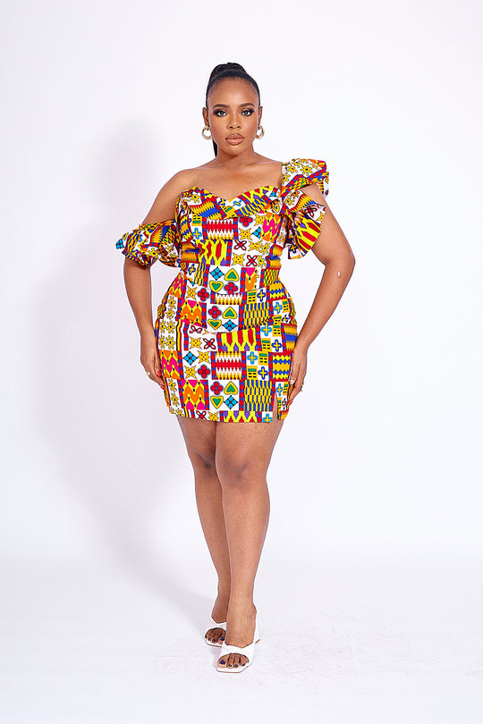 Fatima African Print Crop Top