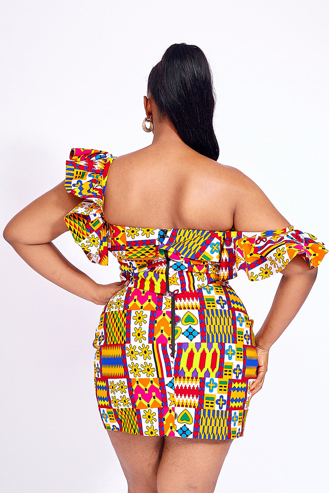 Fatima African Print Crop Top