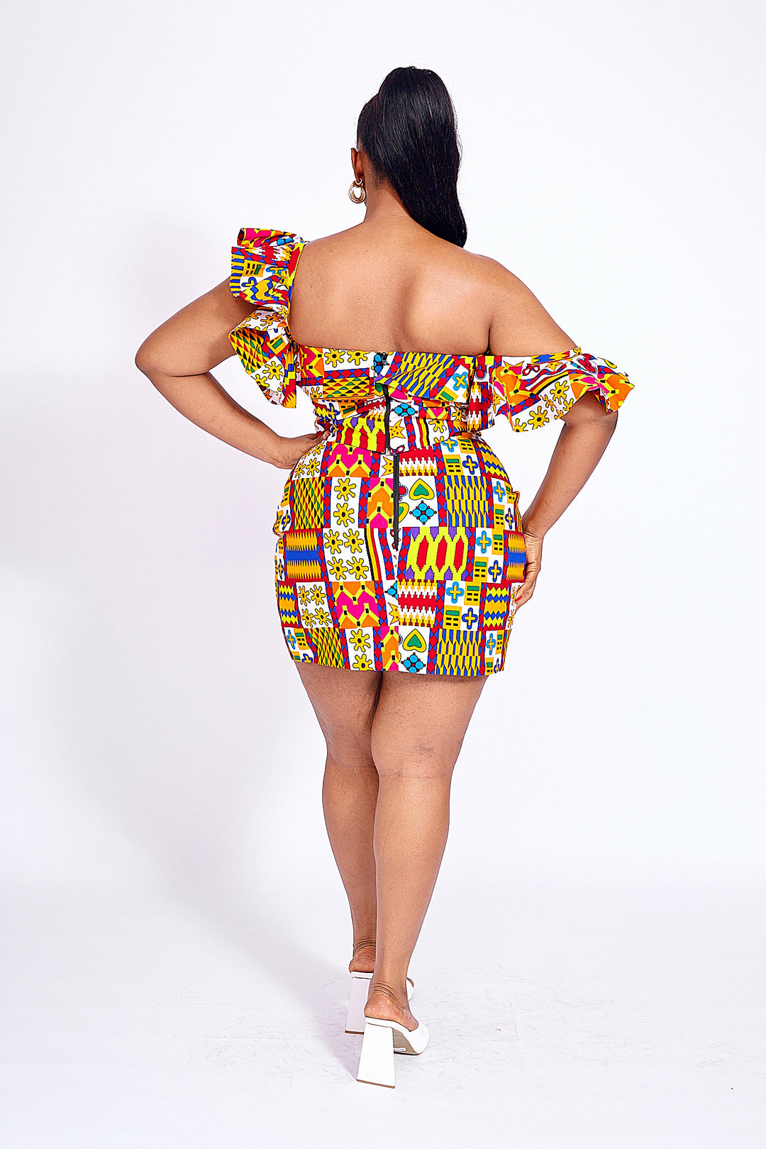 Fatima African Print Crop Top