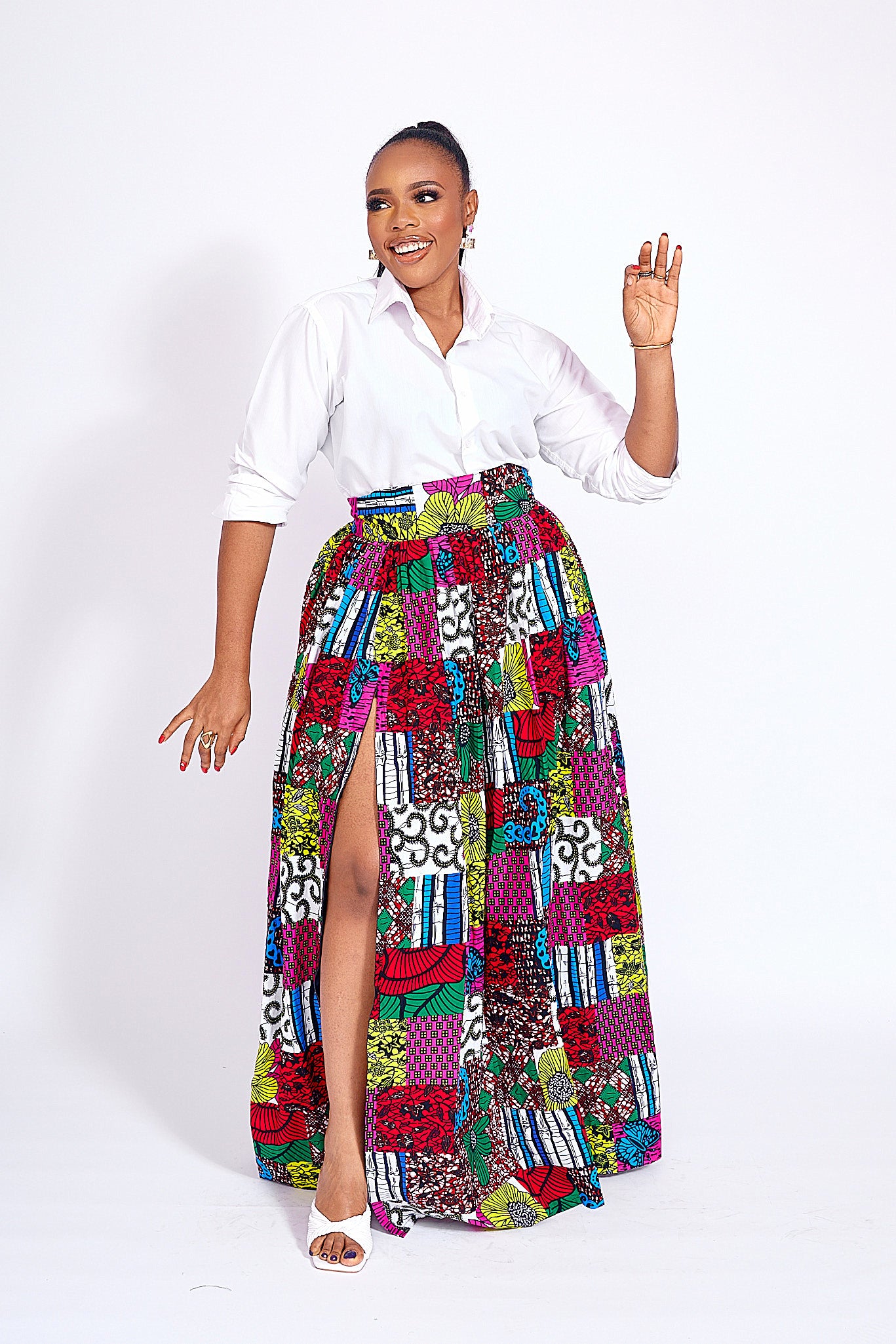 African Print Siman Skirt