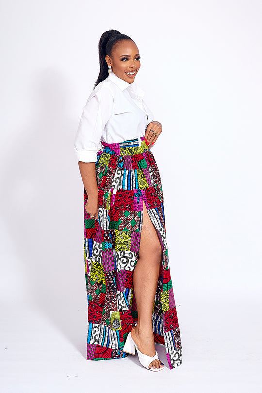 African Print Siman Skirt