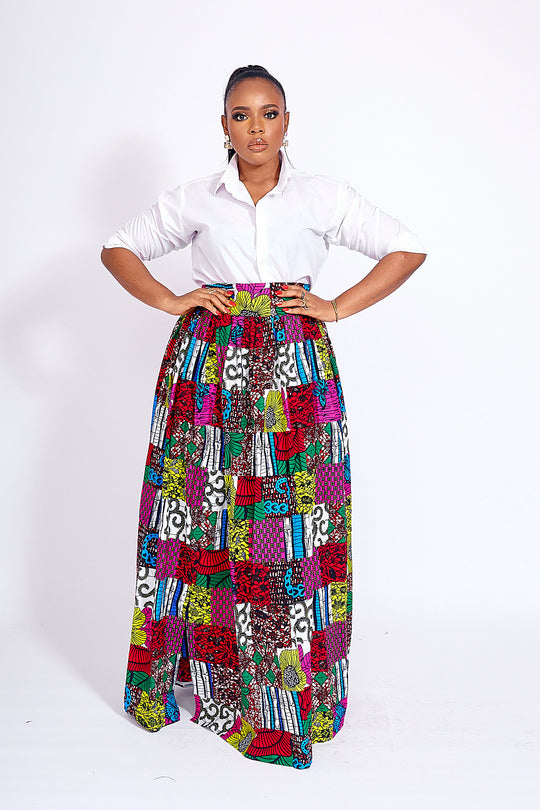 African Print Siman Skirt