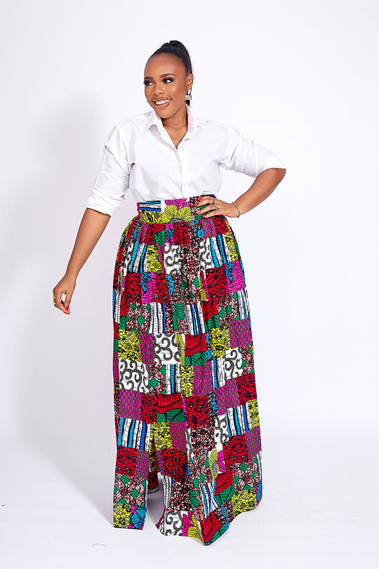 African Print Siman Skirt