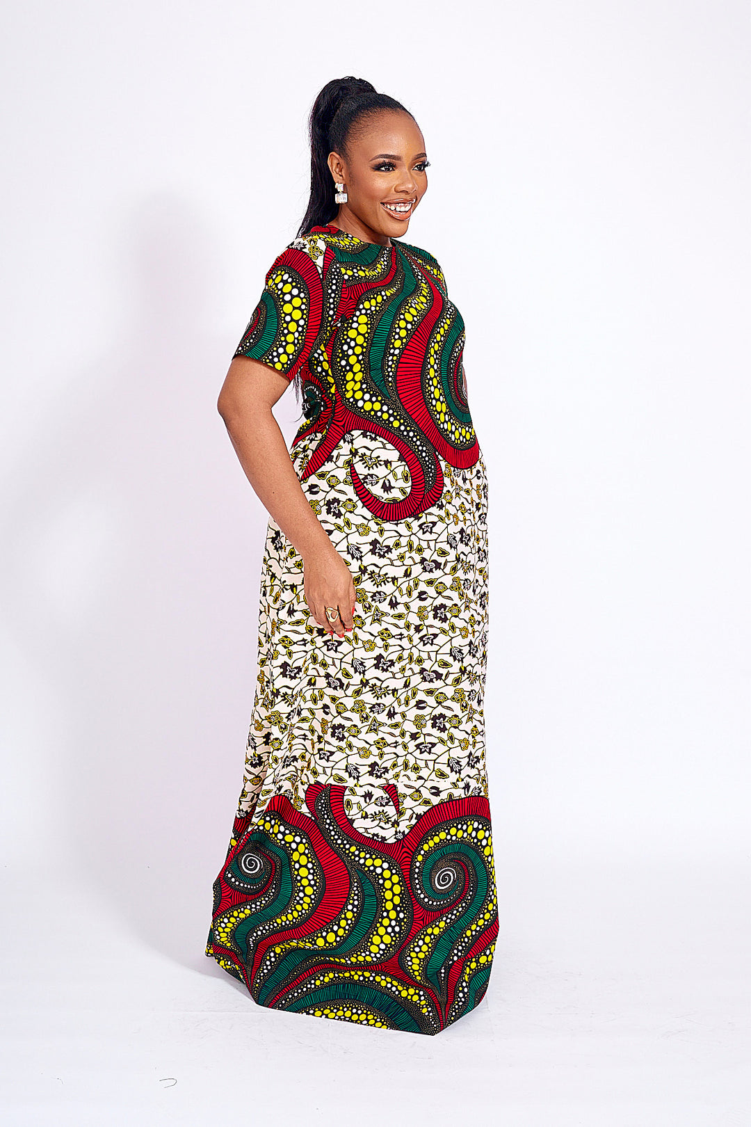 African Print Sade Maxi Dress