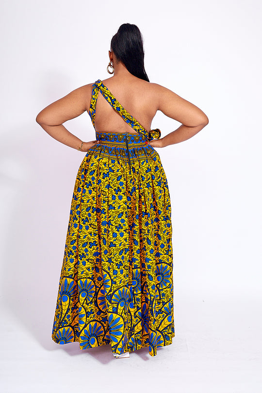 African Print Tadla Infinity Dress 