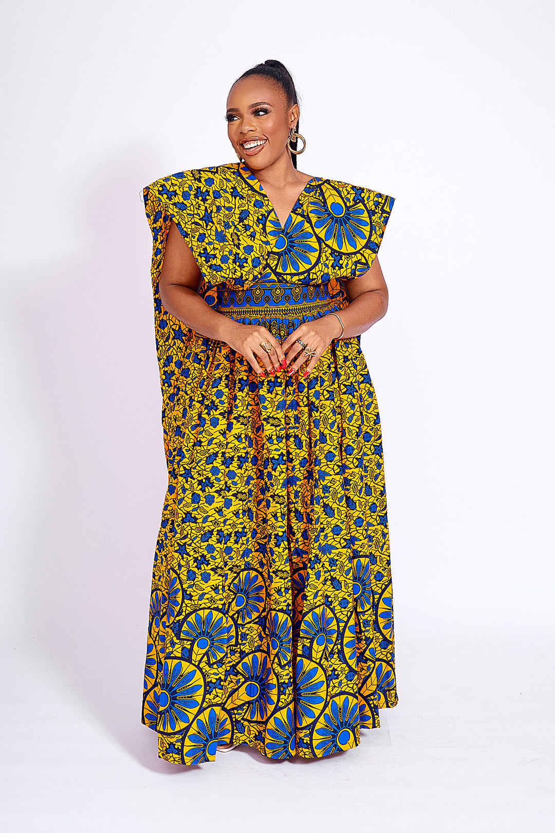 African Print Tadla Infinity Dress 