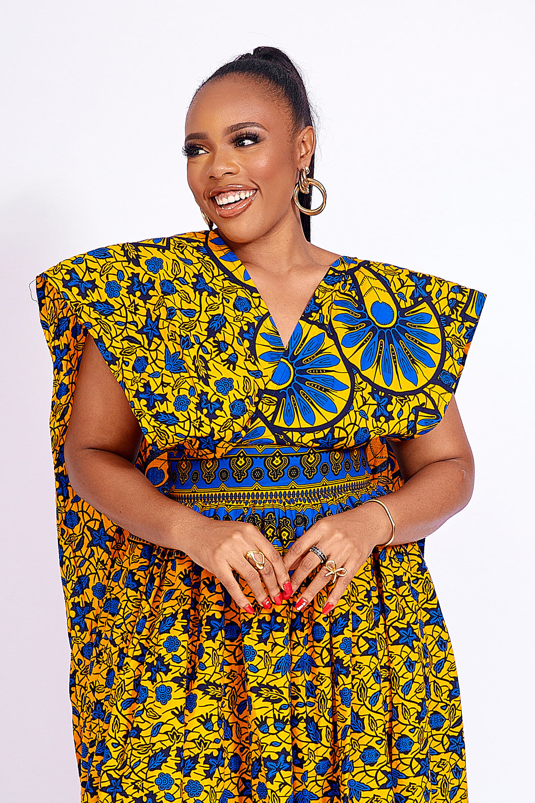 African Print Tadla Infinity Dress 