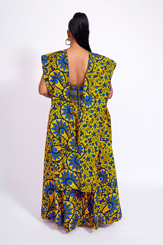 African Print Tadla Infinity Dress 