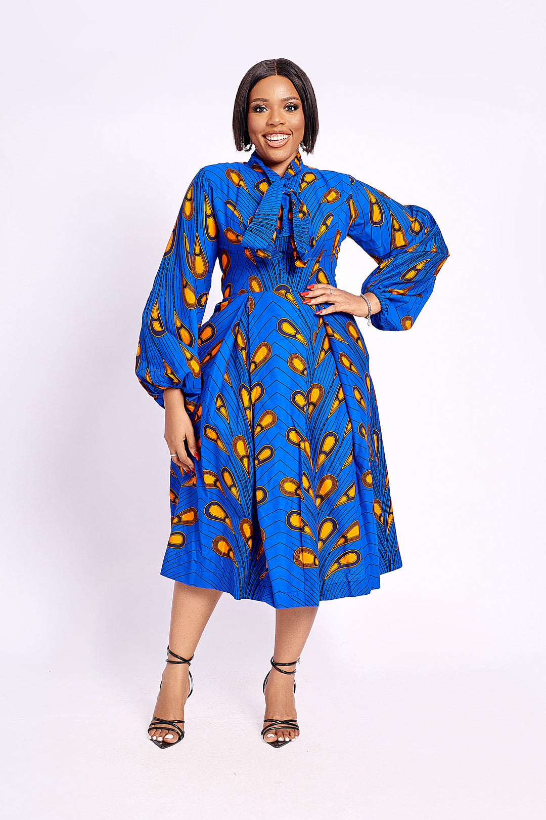 African Print Lerato Midi Dress