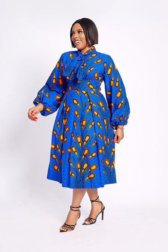 African Print Lerato Midi Dress