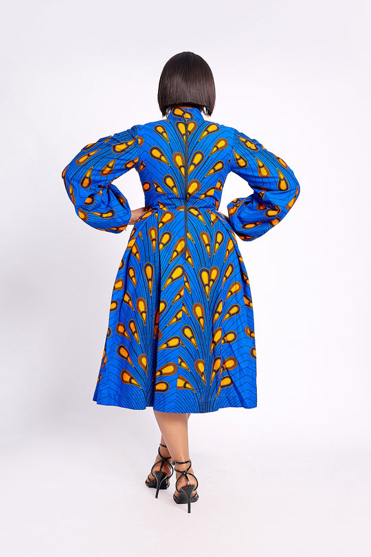 African Print Lerato Midi Dress