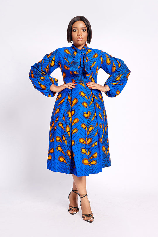 African Print Lerato Midi Dress