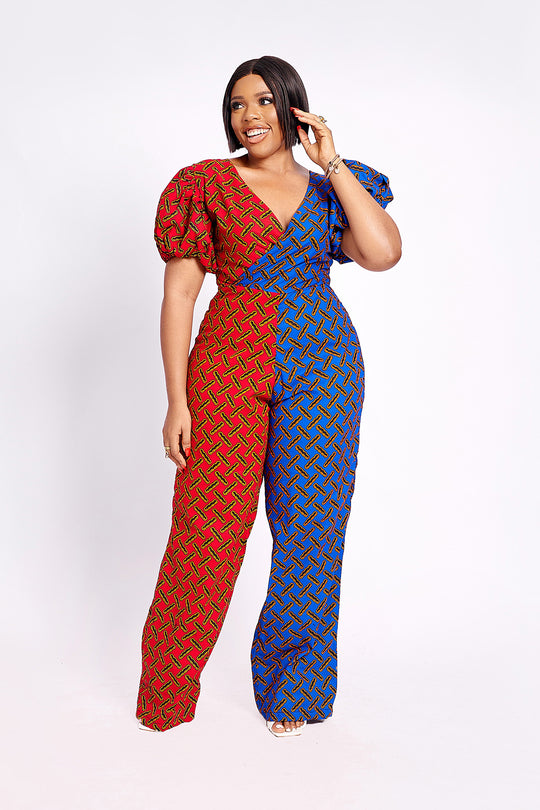 African Print Paloma Jumpsuit