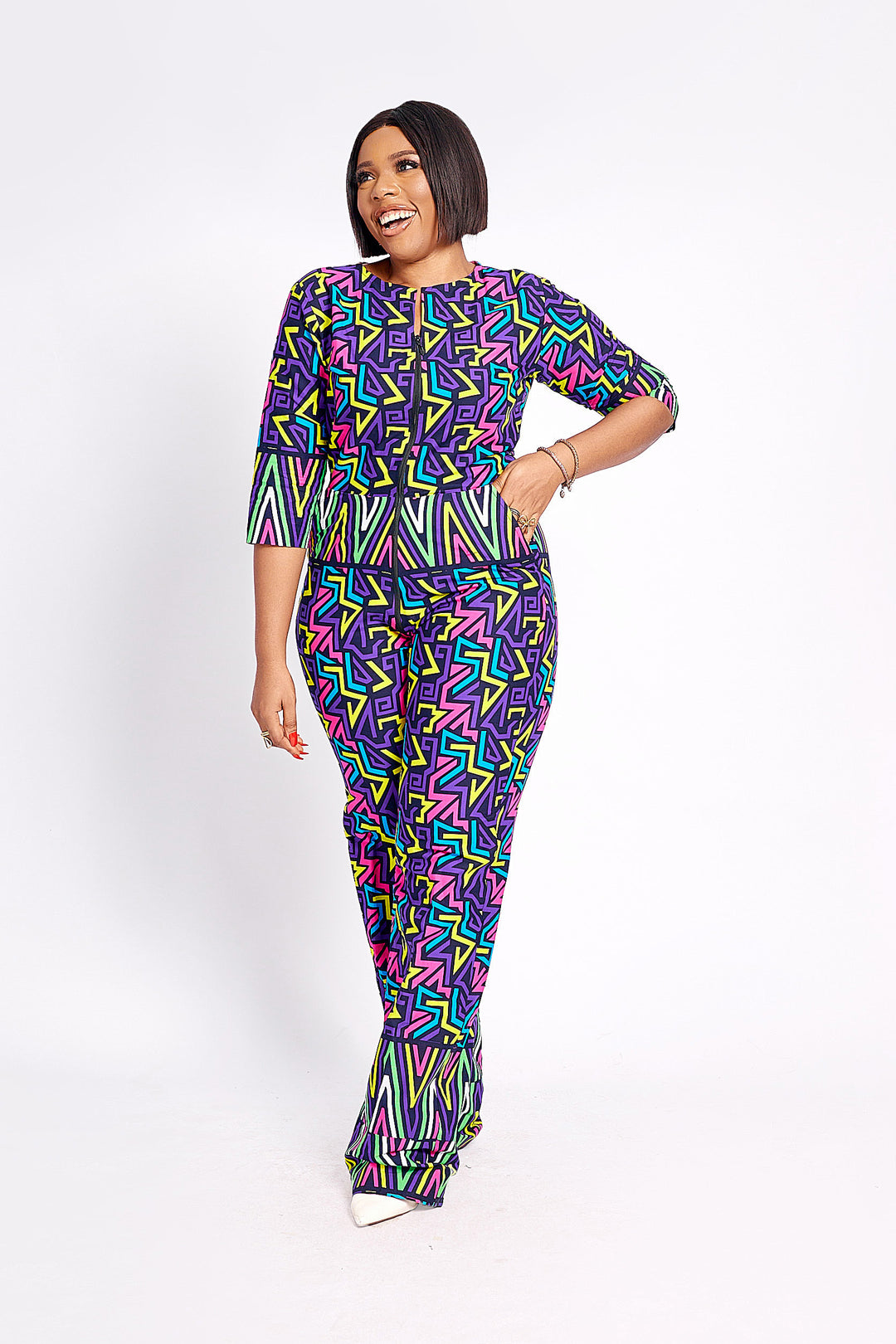 African Print Ebele Jumpsuit