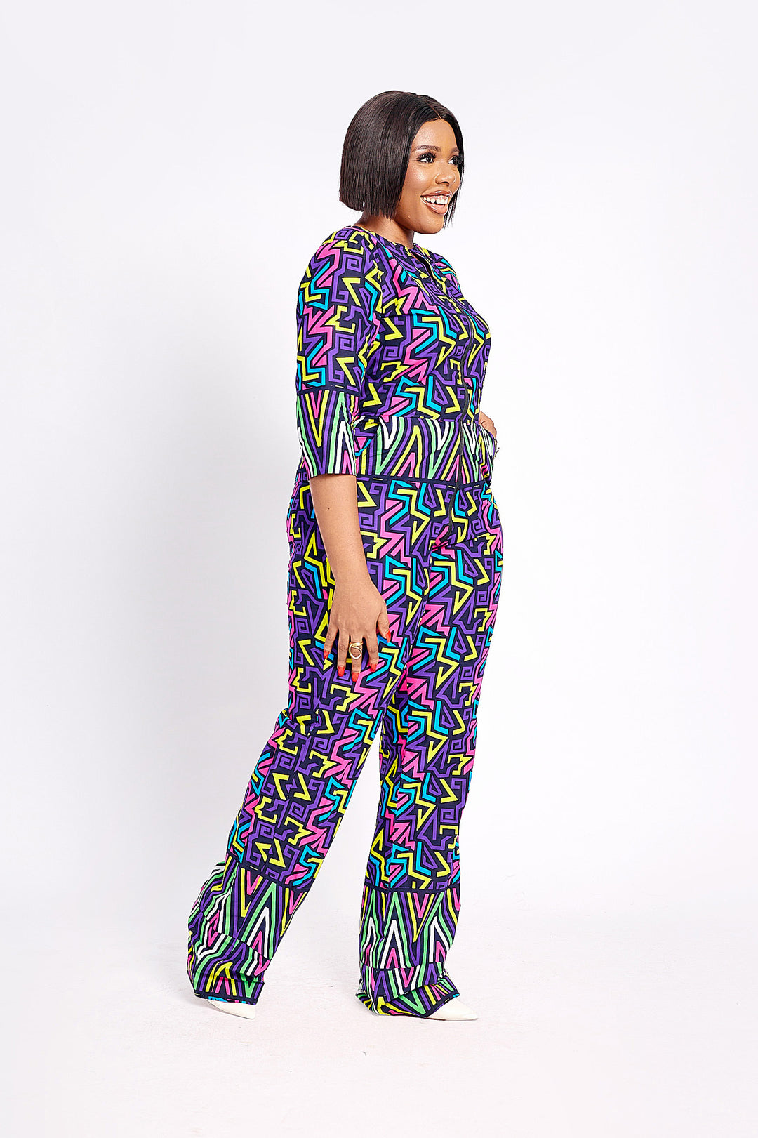 African Print Ebele Jumpsuit