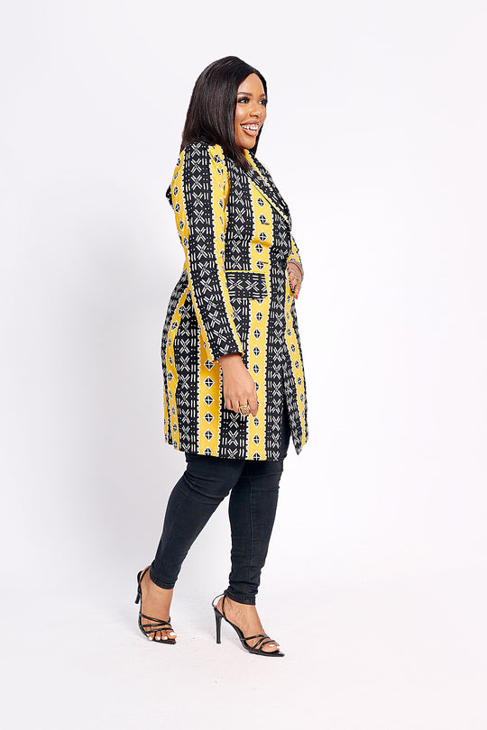 African Print  Izara Trench Coat