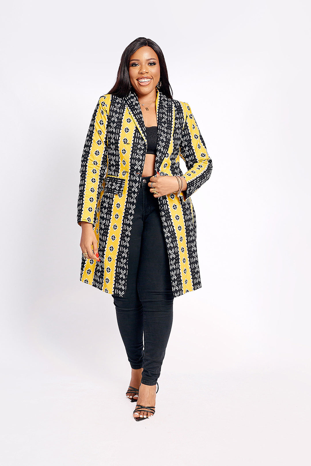 African Print  Izara Trench Coat