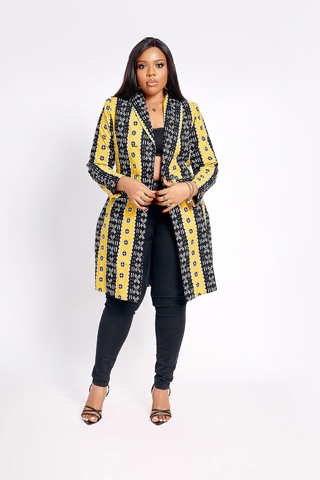 African Print  Izara Trench Coat