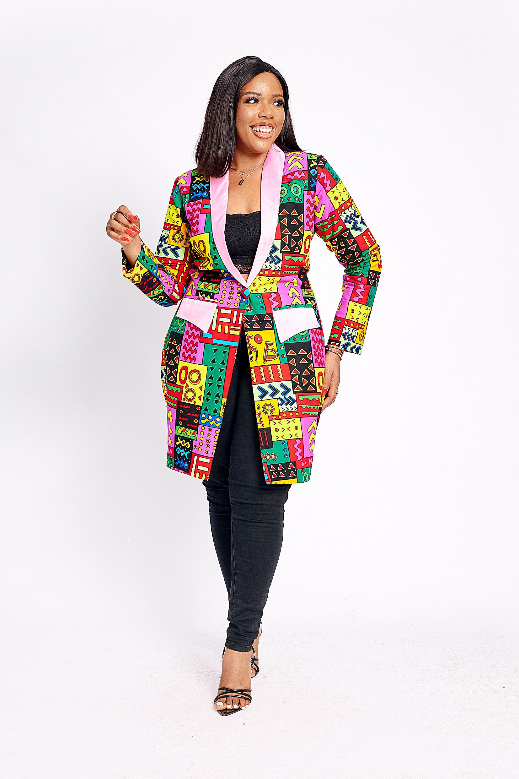 African print blazers sales for ladies