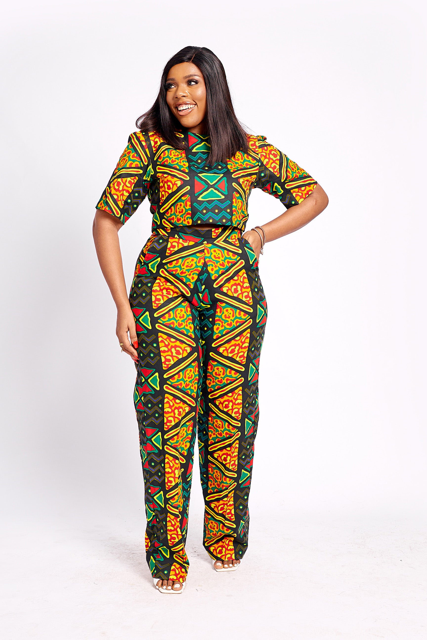 African Print Seni Pants