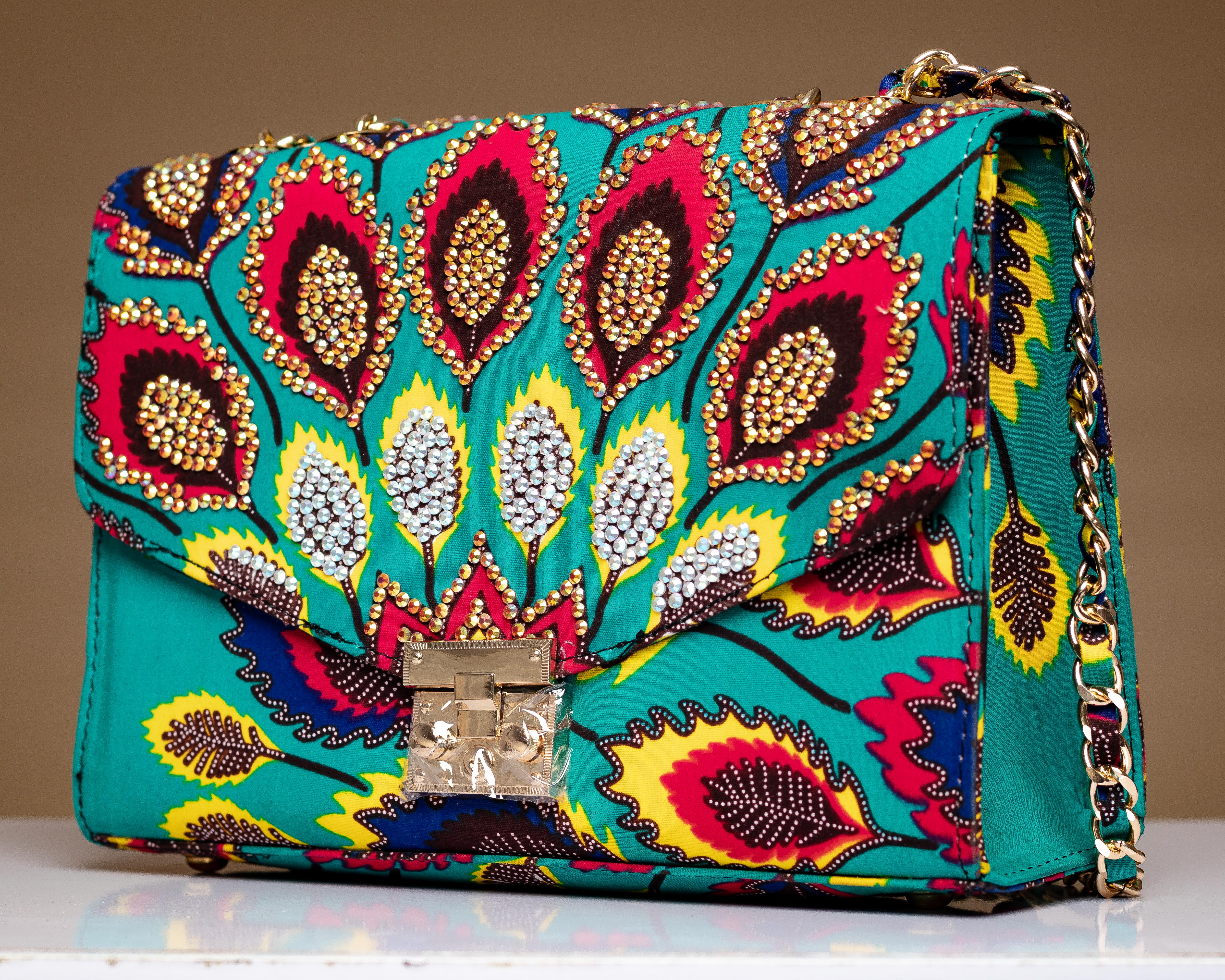 HALIMAT Rhinestoned Handbag