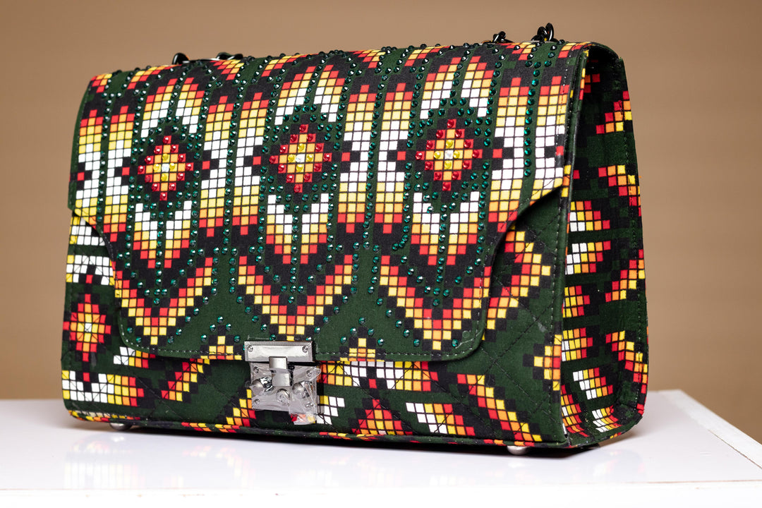 Baako Rhinestoned Handbag