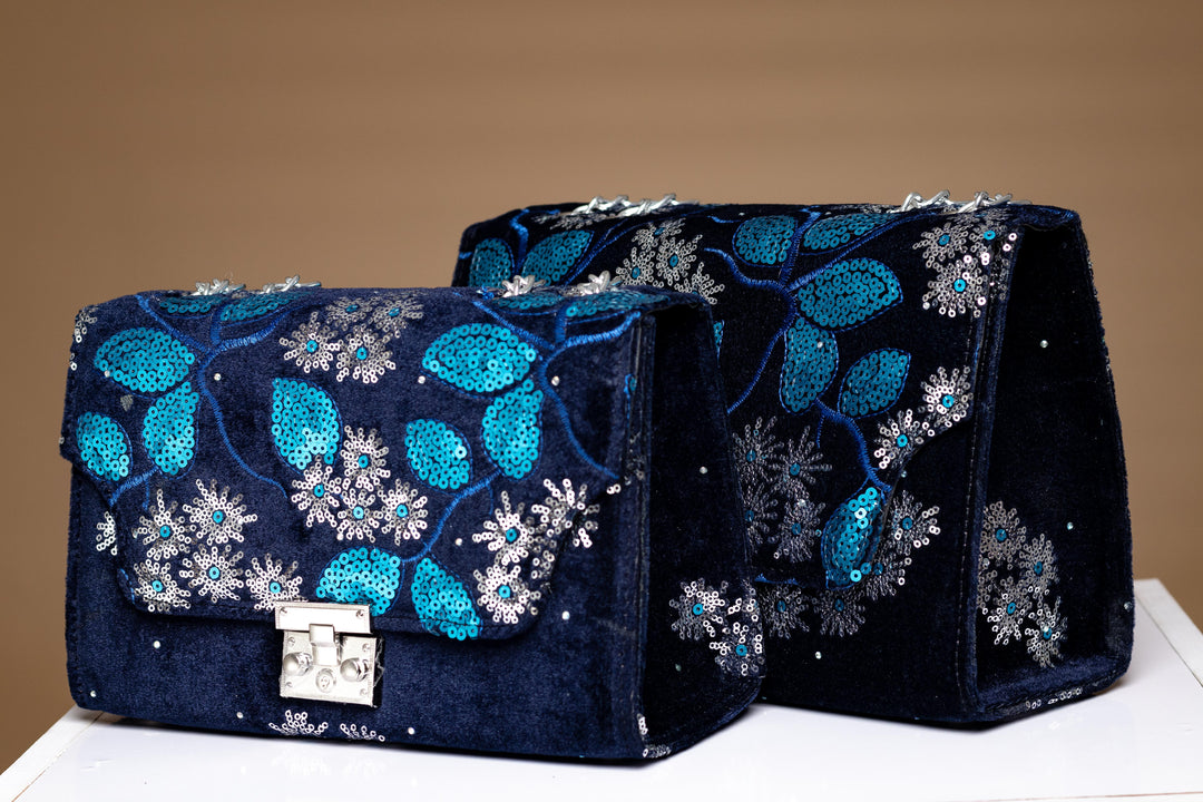 Ademide Sequined handbag (Blue)