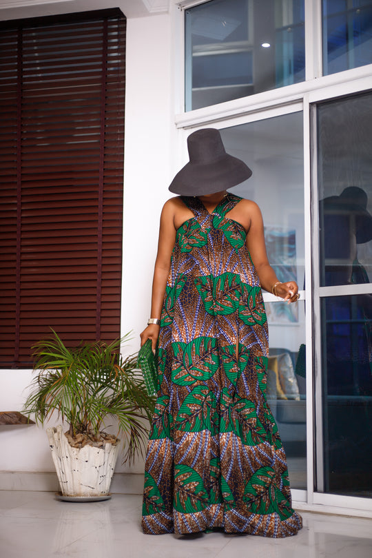 African Print Bisi Maxi Dress