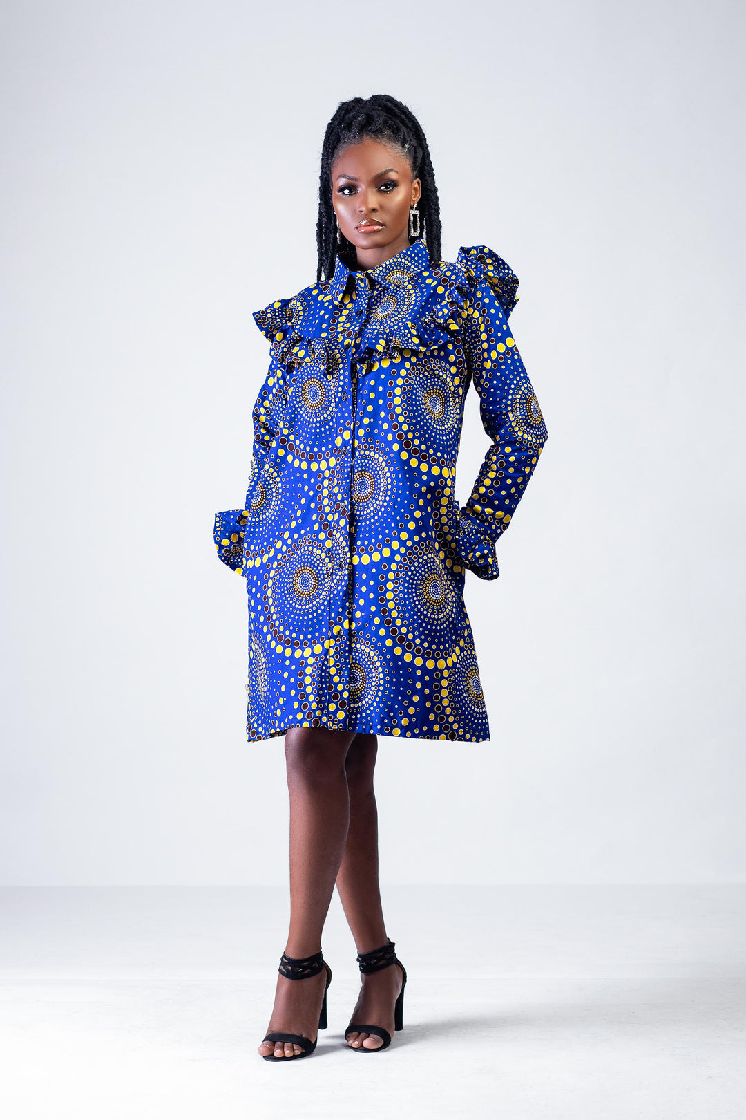African Print Chinenye Midi Dress