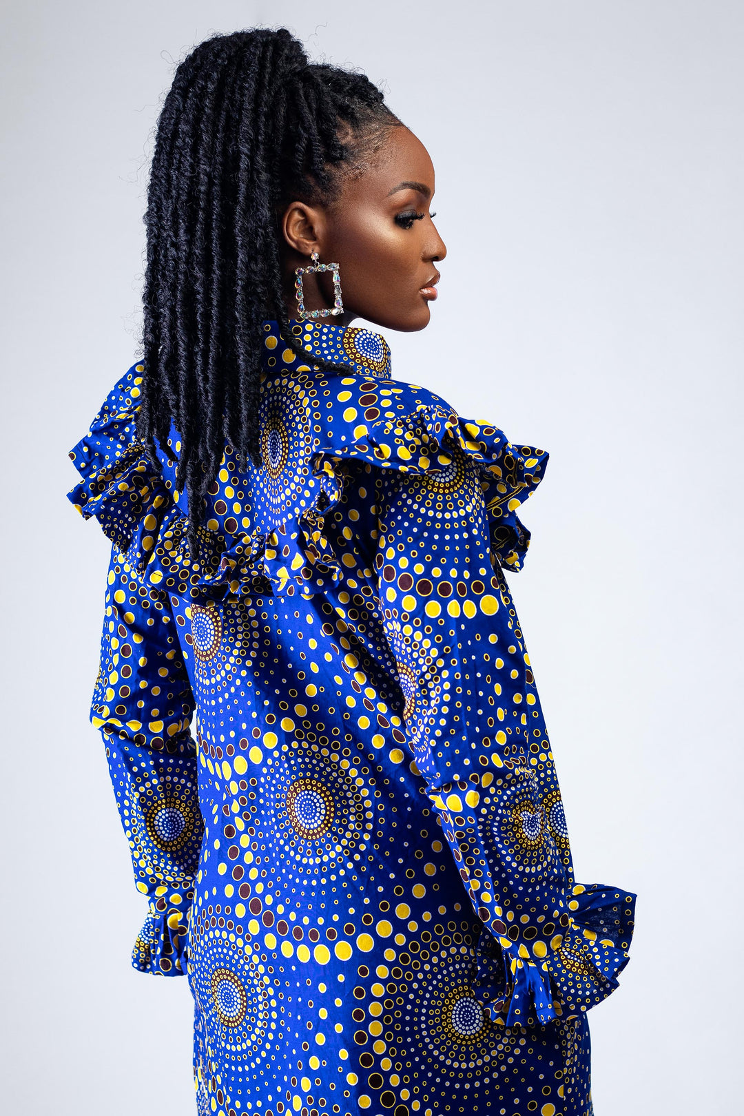 African Print Chinenye Midi Dress