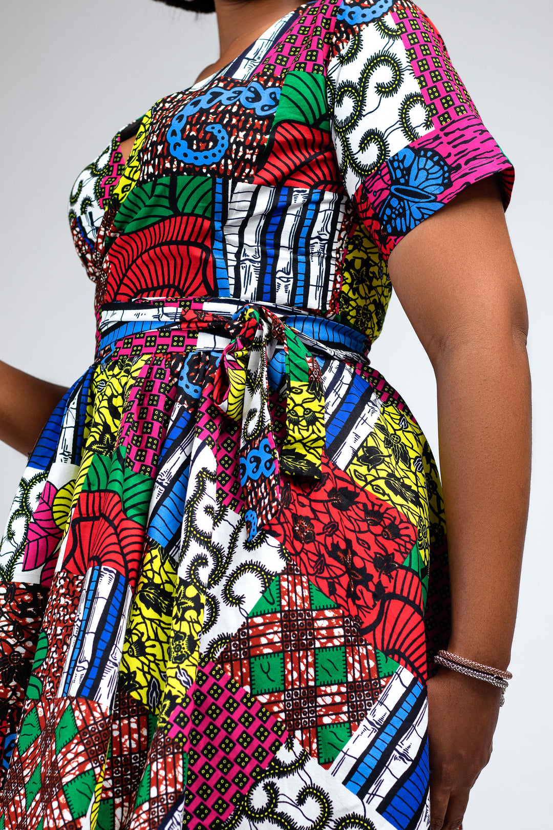 African Print Keke Midi Dress