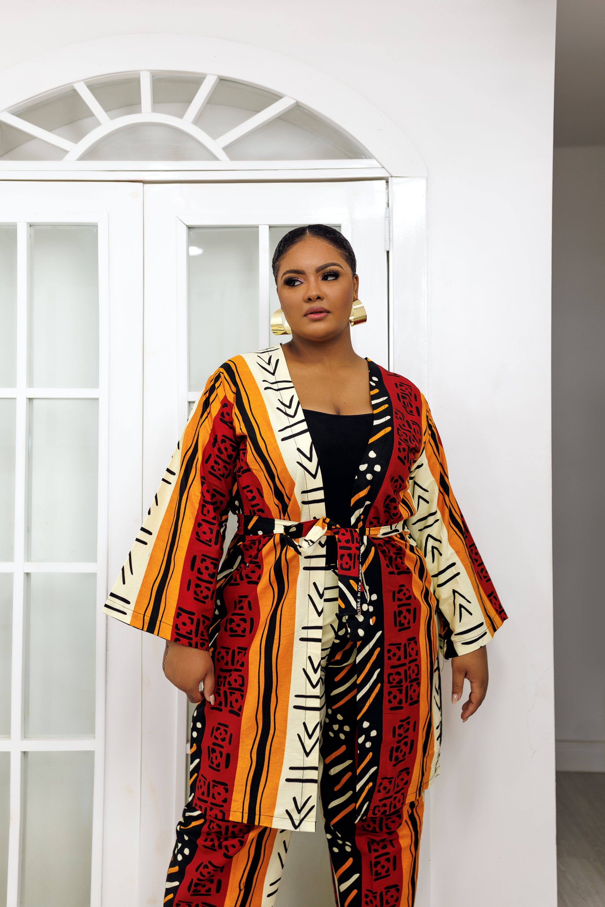 Kimono jacket sale african print