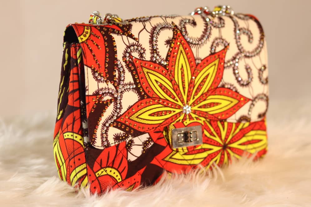 TEJU Rhinestoned Bag